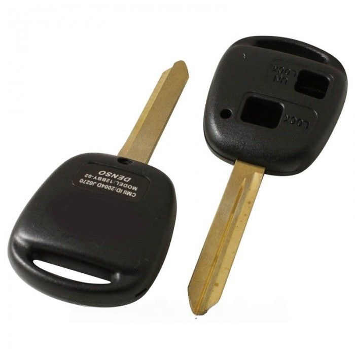 Toyota 2-knapps nyckelhus - nyckelbladets spets (+/- 48 mm) Image