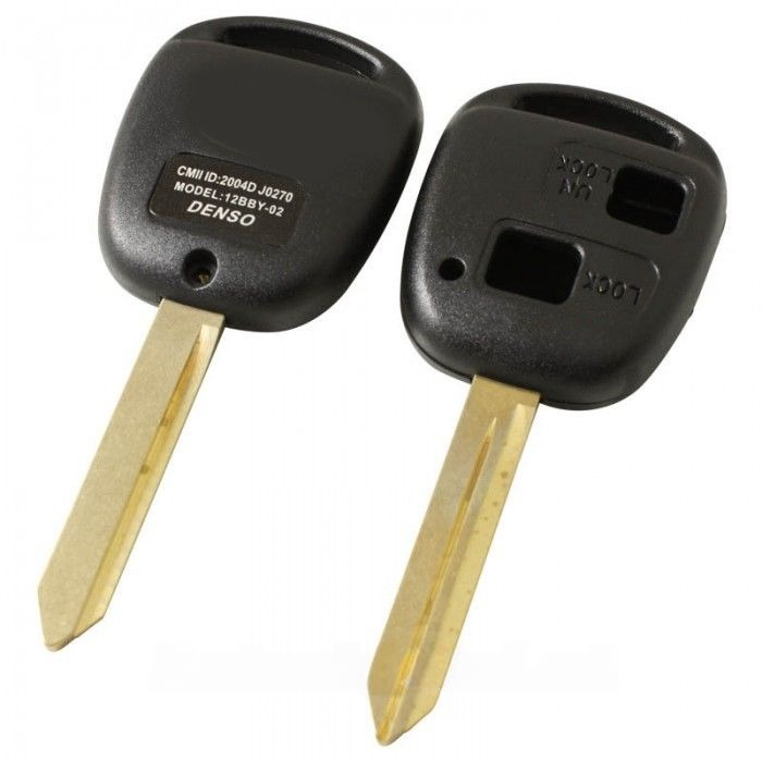 Toyota 2-knapps nyckelhus - nyckelbladets spets (+/- 48 mm) Image