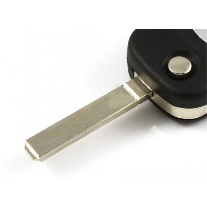 Nissan 2-knapps vikbar nyckel - nyckelblad rak Image
