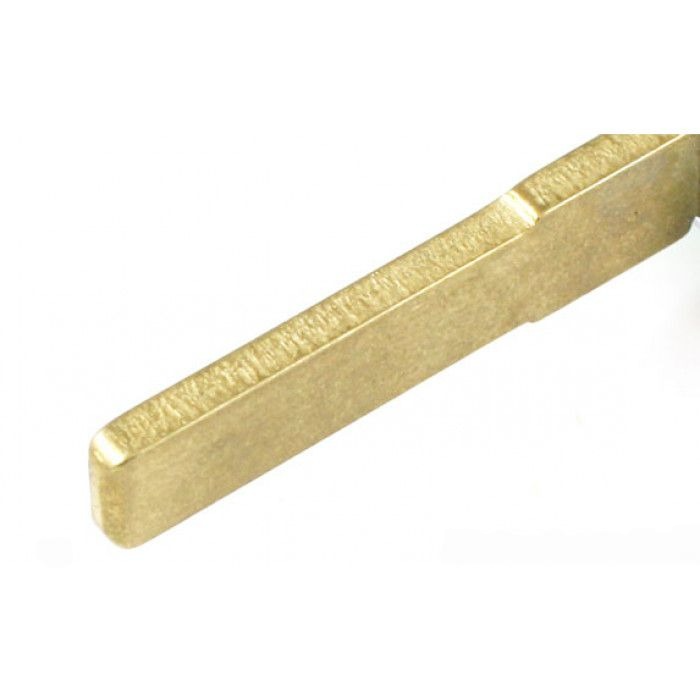 Fiat 3-knapps vikbar nyckel blå - nyckelblad rak Image