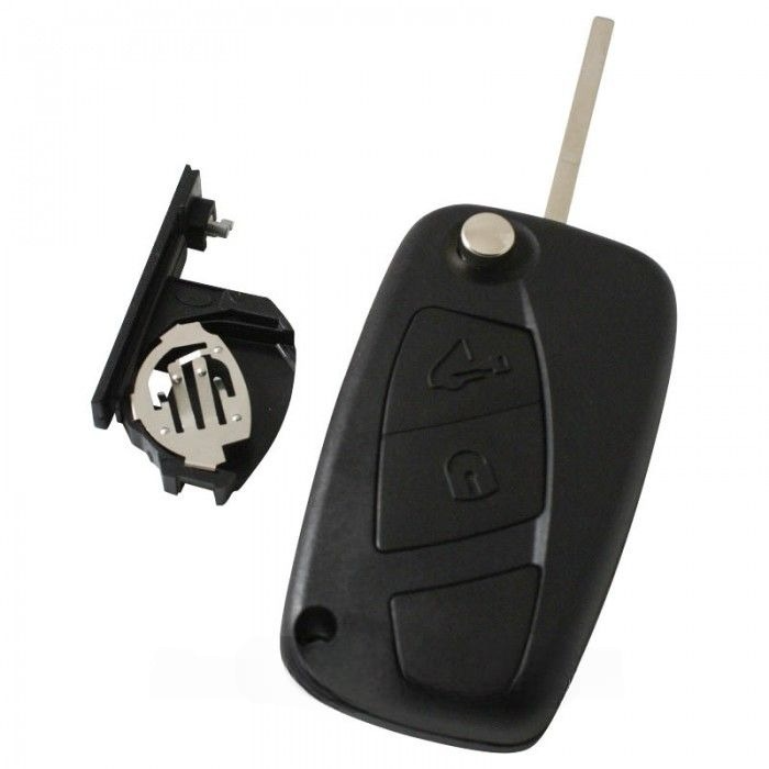 Fiat 2-knapps viknyckel - nyckelblad rakt (modell 3) Image