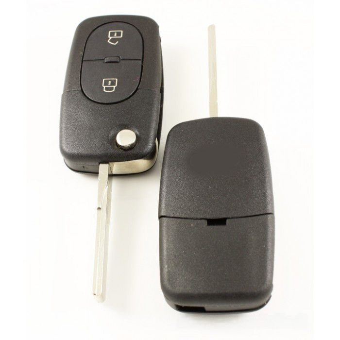 Audi 2-knapps viknyckel - nyckelblad rakt - (modell 1) Image