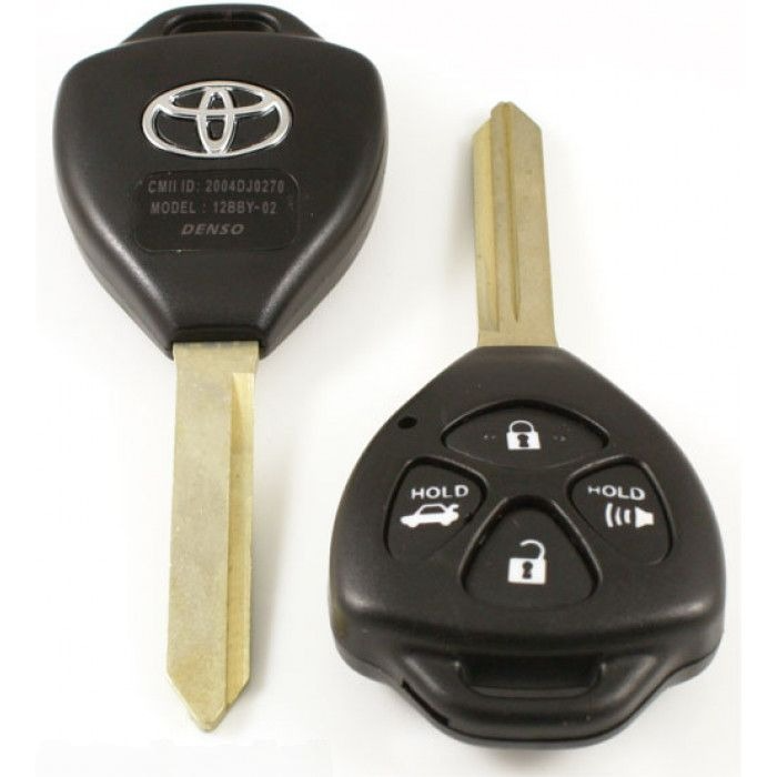 Toyota 4-knapps nyckelhus - nyckelbladets spets (+/- 46 mm) Image
