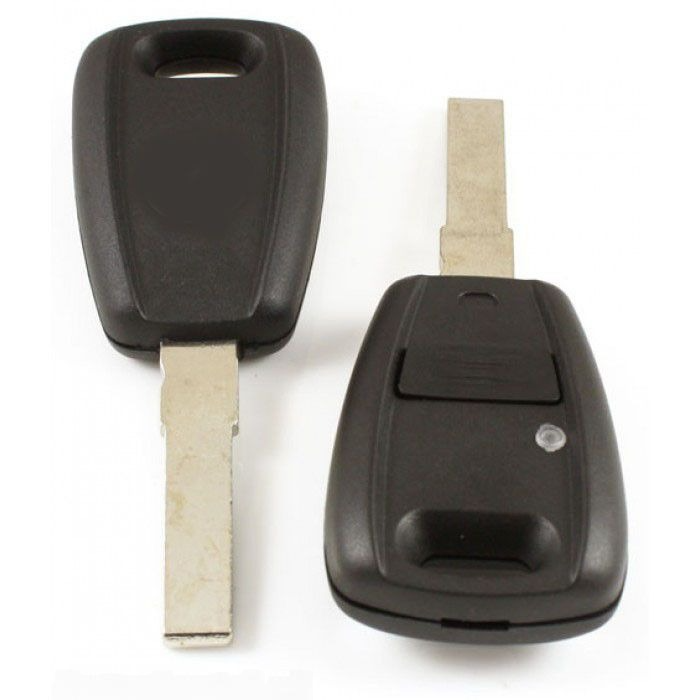 Fiat - 1-knapps nyckelhus svart - nyckelblad rak Image
