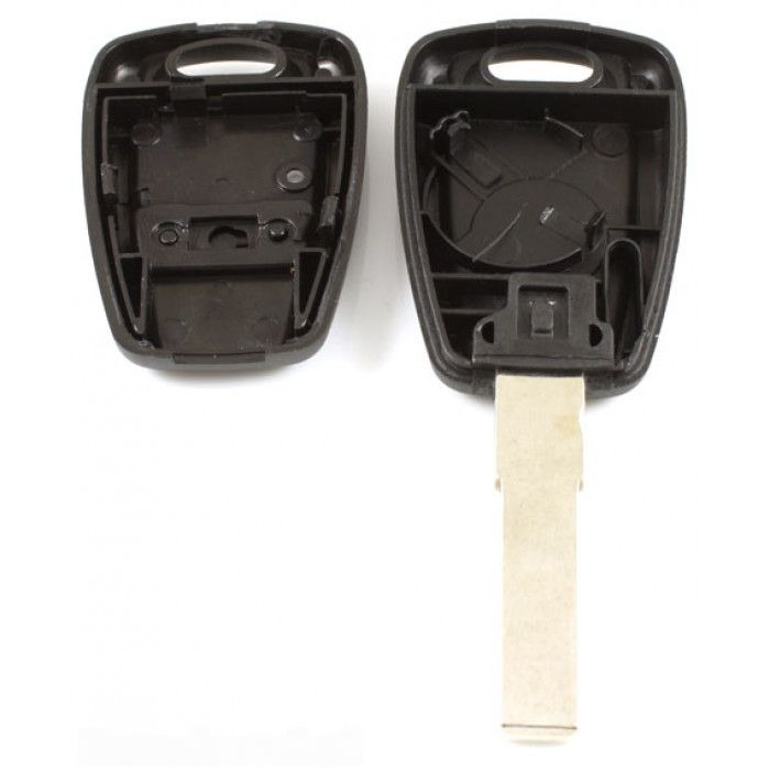 Fiat - 1-knapps nyckelhus svart - nyckelblad rak Image