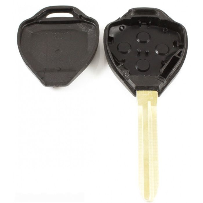 Toyota 3-knapps nyckelhus med panikknapp - nyckelbladets spets (+/- 48 mm) Image