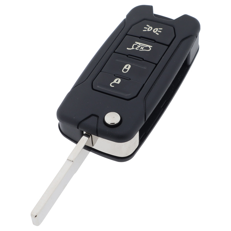 Jeep 4-knapps vikbar nyckel - nyckelblad rakt Image