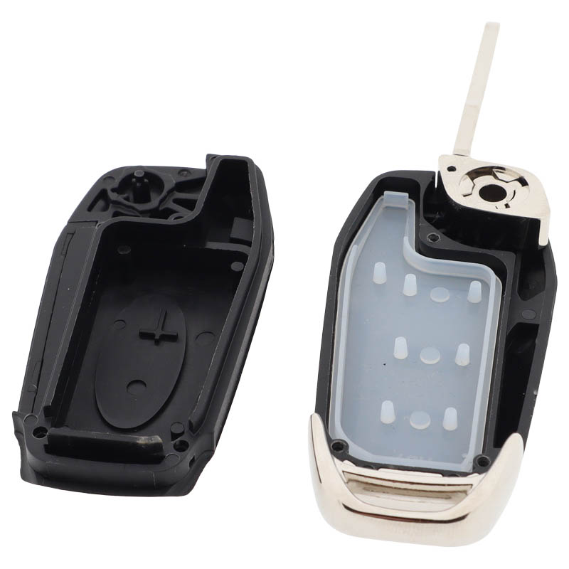 Ford 3-knapps vikbar nyckel - nyckelblad rak (modell 5) Image