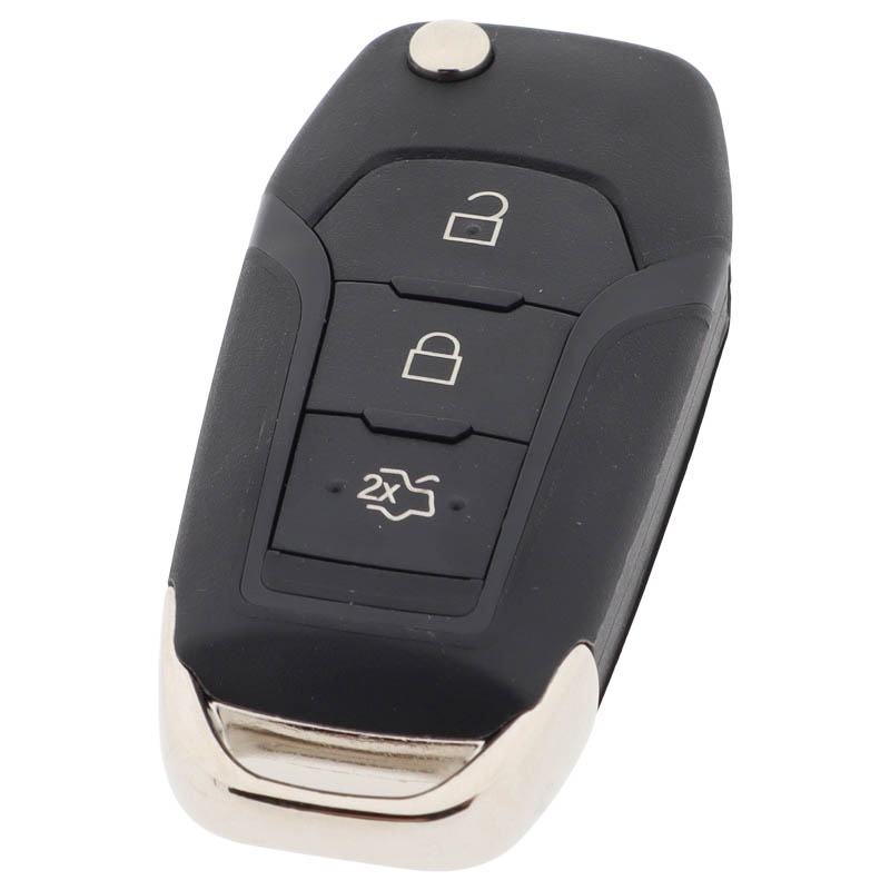 Ford 3-knapps vikbar nyckel - nyckelblad rak (modell 5) Image