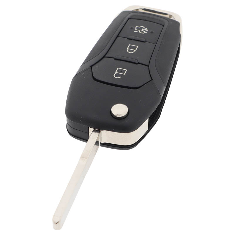 Ford 3-knapps vikbar nyckel - nyckelblad rak (modell 5) Image