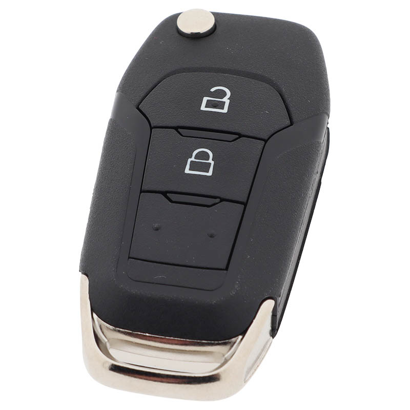 Ford 2-knapps vikbar nyckel med elektronik - ID49 - HU101 - EB3T-15K601-BA Image