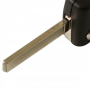 Peugeot 3-knops klapsleutel - sleutelbaard recht met elektronica 433MHZ - PCF7961 transponder - batterij in behuizing - drukknop voor verlichting