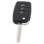 Kia vikbar nyckel med 3 knappar - nyckelbladpunkt med elektronik 433MHZ - 4D60 transponder