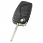 Peugeot 2-knops klapsleutel - sleutelbaard recht (model 2)