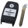 Kia 3-knapps Smart Key-hus - nyckelblad rakt med skåra höger