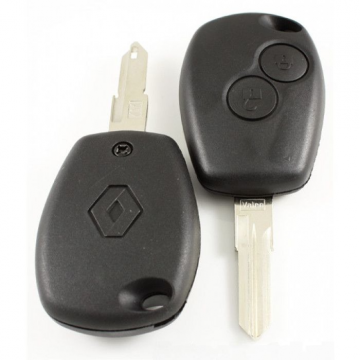 Renault 2-knapps nyckelhus - nyckelblad med spets (modell 1) Image
