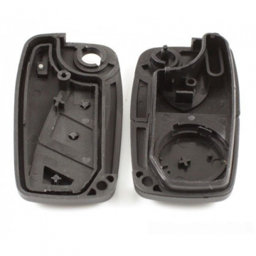 Peugeot 3-knapps vikbar nyckel nyckelblad rak Image