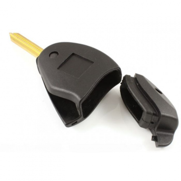 Peugeot vikbar nyckel med 2 knappar - nyckelblad korsformat Image