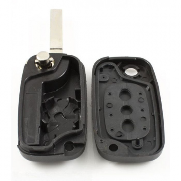Nissan 2-knapps vikbar nyckel - nyckelblad rak Image