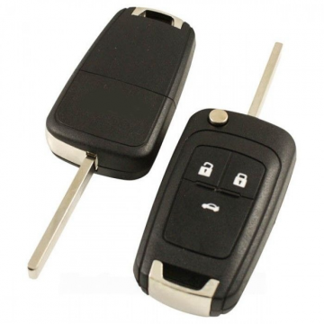 Chevrolet 3-knapps vikbar nyckel - nyckelblad rakt (modell 1) Image
