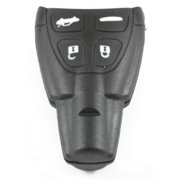 Saab 4-knapps smart nyckelhus - nyckelblad rak bred Image