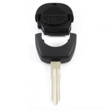 Nissan 2-knapps nyckelhus - nyckelbladets spets (med breddning) Image