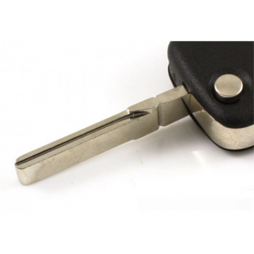 Audi 2-knapps vikbar nyckel med panikknapp - nyckelblad rakt - CR1616 batteriversion Image