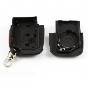 Audi vikbar nyckel med 3 knappar och panikknapp - version 1 batteri Image