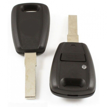 Fiat - 1-knapps nyckelhus svart - nyckelblad rak Image