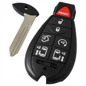Chrysler 6-knapps smart nyckelhus med panikknapp Image