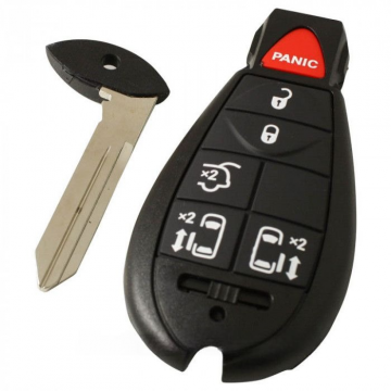 Chrysler 5-knapps smart nyckelhus med panikknapp Image