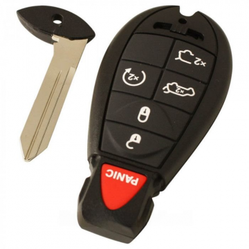Chrysler 5-knapps smart nyckelhus med panikknapp Image