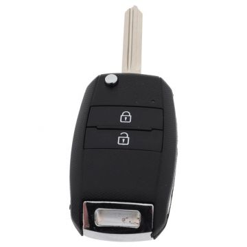 Kia vikbar nyckel med 2 knappar - nyckelbladspunkt - passar till Kia Picanto Image