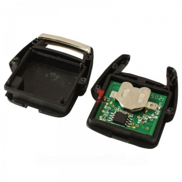 Vauxhall nyckelhus med 2 knappar - nyckelbladets punkt skåra vänster med elektronik 433MHZ - ID40 transponder (modell 2) Image