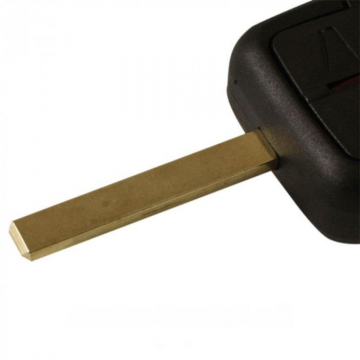 Opel 3-knapps nyckelhus - nyckelblad rakt med elektronik 433MHZ - ID40 transponder (modell 2) Image