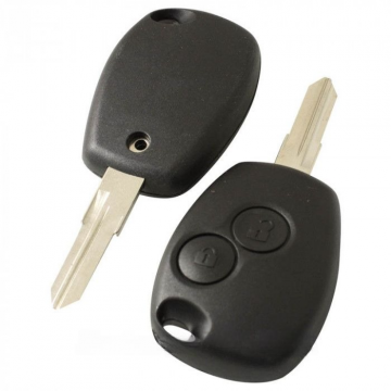 Renault 2-knapps nyckelhus - nyckelbladspunkt med elektronik 433MHZ - PCF7946 transponder (modell 2) Image