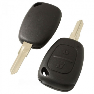 Renault 2-knapps nyckelhus - nyckelbladspunkt med elektronik 433MHZ - 7947 transponder (modell 1) Image