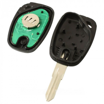 Renault 2-knapps nyckelhus - nyckelbladspunkt med elektronik 433MHZ - 7947 transponder (modell 1) Image