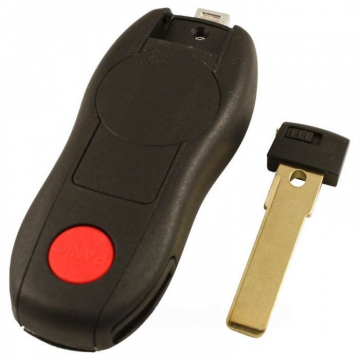 Porsche 4-knapps smart nyckel med panikknapp med elektronik 434MHZ - PCF7953 transponder Image