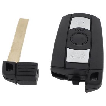 BMW 3-knapps smart nyckelhus med elektronik 315MHZ - 7945 transponder - CAS3 och CAS3+ Image