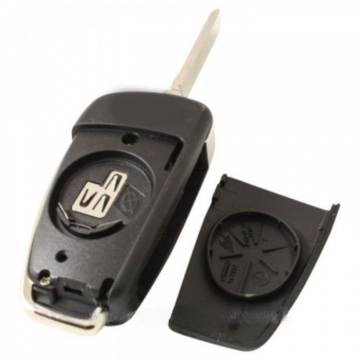 Audi 3-knapps vikbar nyckel - nyckelblad rak med elektronik 434MHZ - ID48 transponder - 8V0 837 220 Image