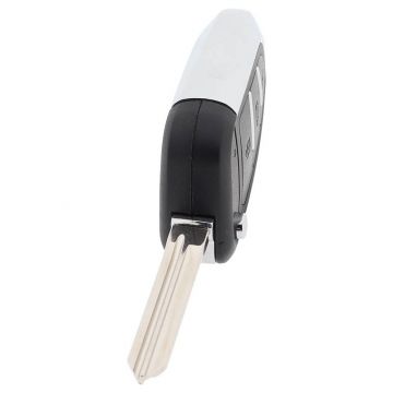 Citroën vikbar nyckel med 3 knappar - nyckelbladpunkt med elektronik 434MHZ - ID46-transponder Image