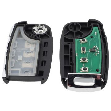 Kia vikbar nyckel med 3 knappar - nyckelbladpunkt med elektronik 433MHZ - 4D60 transponder Image