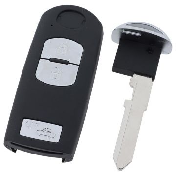 Mazda 3-knapps Smart Key med elektronik - ID49 - SKE13E-01 Image
