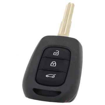 Renault 3-knapps nyckelhus med elektronik - PCF7961M - K11 Image