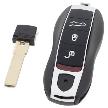 Porsche 3-knapps smart nyckel med elektronik 433MHZ - PCF7945 PC1800 transponder - HU66 - Non-Keyless Image