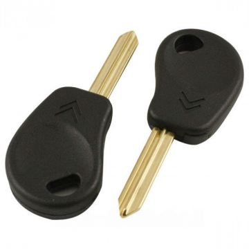 Citroën tändningsnyckel - nyckelbladspunkt med transponder (ID46) Image