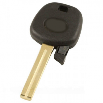 Lexus tändningsnyckel med transponder (4D67) - nyckelblad rakt med skåra i mitten (+/-40mm) Image