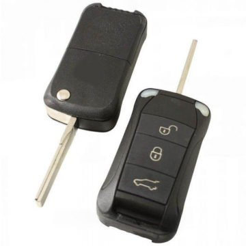 Porsche 3-knapps vikbar nyckel - nyckelblad rakt (modell 1) Image
