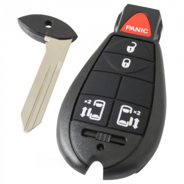 Chrysler 4-knapps smart nyckelhus med panikknapp Image